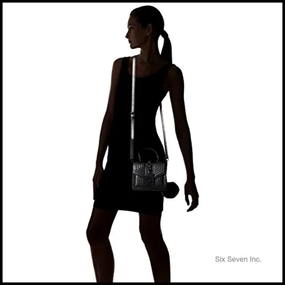 Synthetic Top Handle Bag Compact Chic Minimal Day to Night Accessory